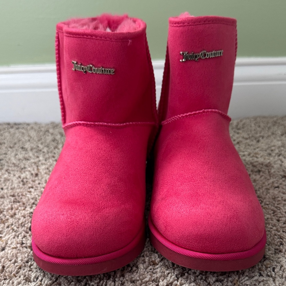 Juicy Couture Vibrant Pink Suede Boots